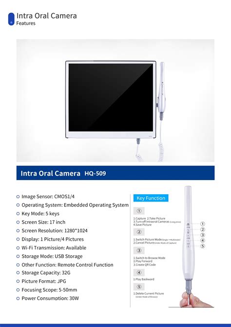 Hochey Medical Portable Digital Microscope Wifi Intra Oral Inspection