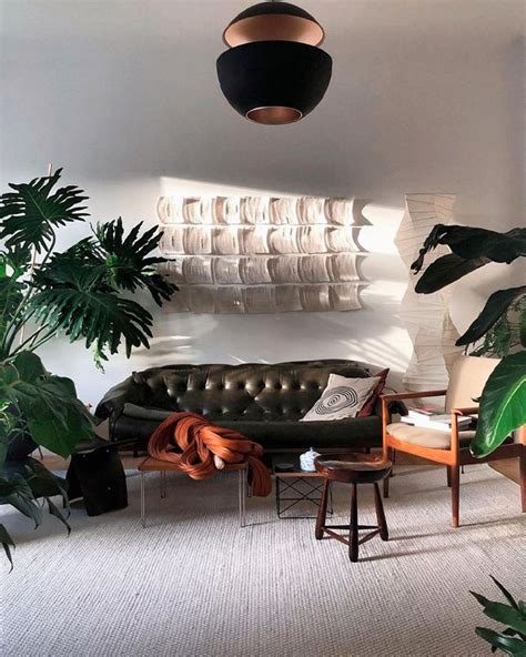 Plants Matching Leather Furn On Metcha S IG House Interior Home