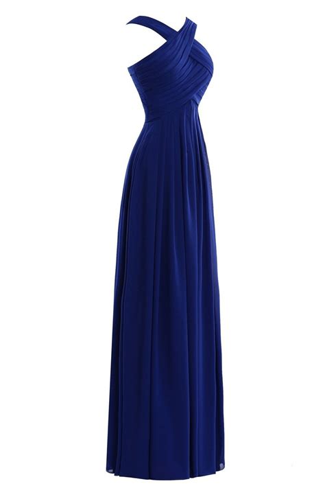 Bess Bridal Womens A Line Formal Long Chiffon Bridesmaid Dress With Straps