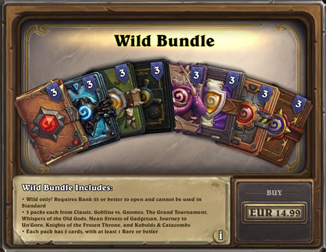 Wild Bundle Now Available 24 Packs For 15 Hearthstone Top Decks