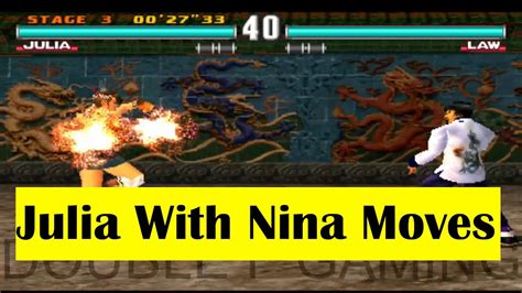 Julia With Nina Best Moves Gameplay Tekken 3 Arcade Version Remake