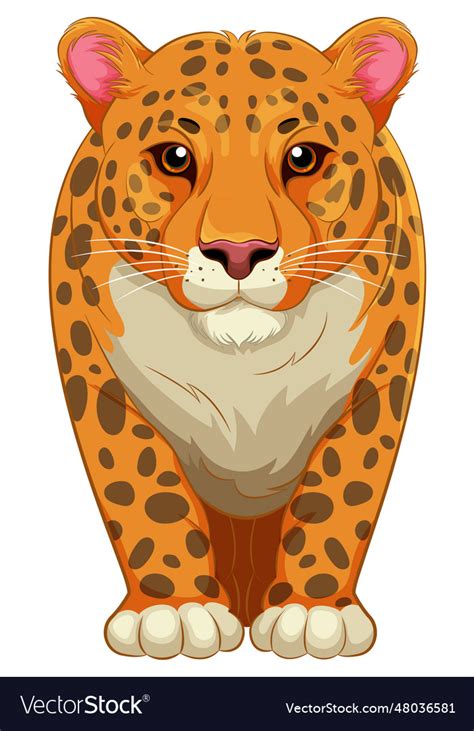 Walking orange tiger cartoon Royalty Free Vector Image