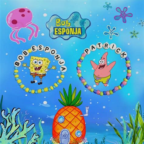 Pulseira Da Amizade Do Bob Esponja E Patrick De Mi Anga Shopee Brasil