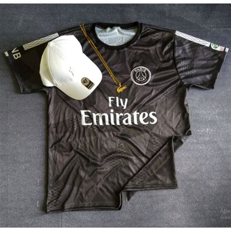 Camisa camiseta PSG preta Mbappé 7 lançamento 2023 2024 infantil adulto