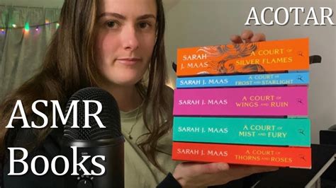 ASMR Book Sounds For Sleep ACOTAR Whispers Tracing Tapping