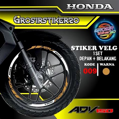 STIKER CUTTING LIST VELG HONDA ADV 150 CUTTING STIKER VARIASI LIST