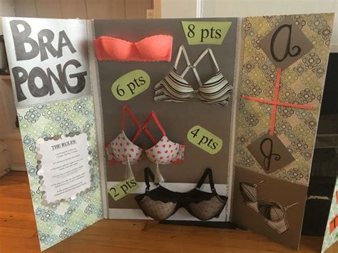 Bra Pong Game I Created For Alyssas Bachelorette Party Brapong