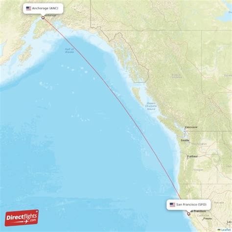 Direct Flights From Anchorage To San Francisco Anc To Sfo Non Stop