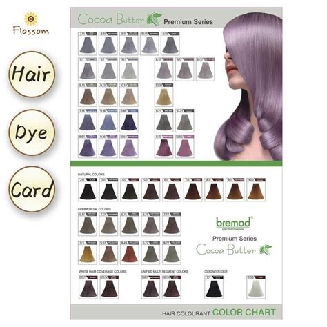 Bremod Premium Series Cocoa Butter Hair Color Chart Card Shopee