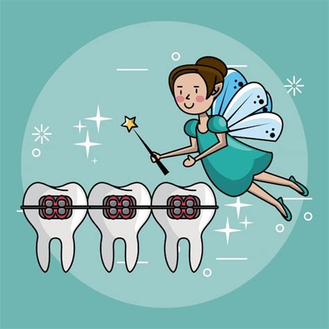 Premium Vector Tooth Fairy And Dental Care