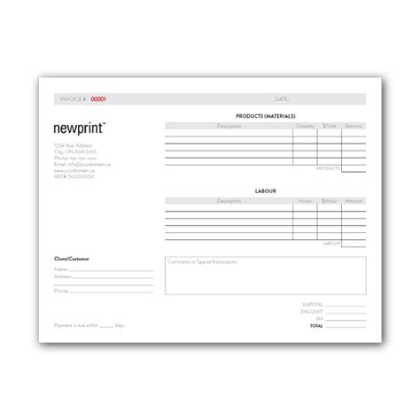 Custom Print Carbonless Forms NCR Forms Printing NEWPRINT