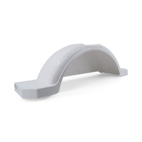 Plastic Boat Trailer Single Axle Fender 11 3 8 X 45 X 11 In White