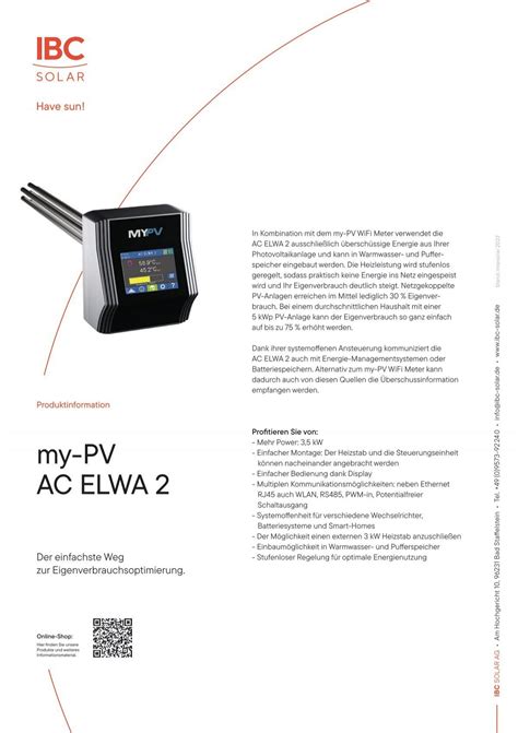 My PV AC ELWA 2