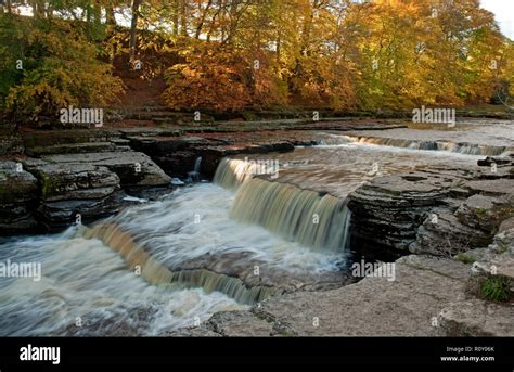 Aysgarth Fall In The Yorkshire Dales National Park Stock Photo Alamy