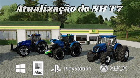 Apresentação da atualização do trator NH T7 para PC CONSOLES Farming