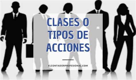 Tipos De Acciones En Una Sociedad Contador Profesional