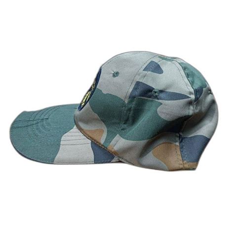 Embroidered Badge Unisex Cotton Army Camouflage Cap Size Medium At Rs