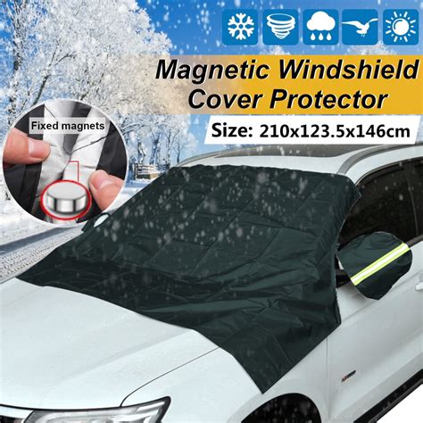 Universal Car Magnetic Windshield Cover Protector Snow Sun Dust Ice