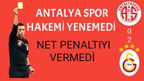 Antalya spor hakemi yenemedi net penaltıyı vermedi Antalya spor 0 2