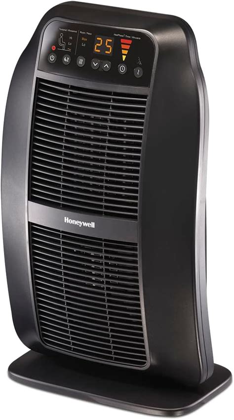 Honeywell Calentador De Torre De Cer Mica Compacto Negro Compacto Y