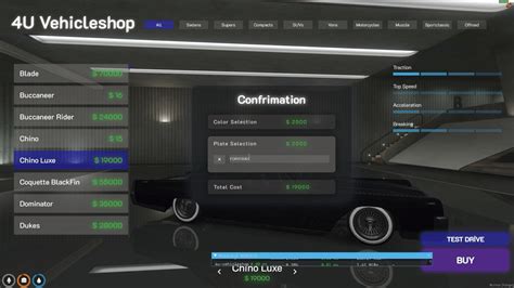 Vehicleshop System V20 [manage Your Dealership][esx Qb] Fivem Store