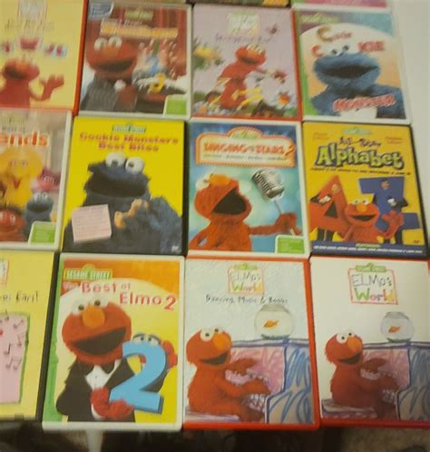 Elmo Sesame Street Dvd Lot Of Bundle Grelly Usa