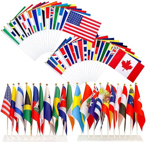 200 Countries Hand Held Mini Flags – Globe Flags