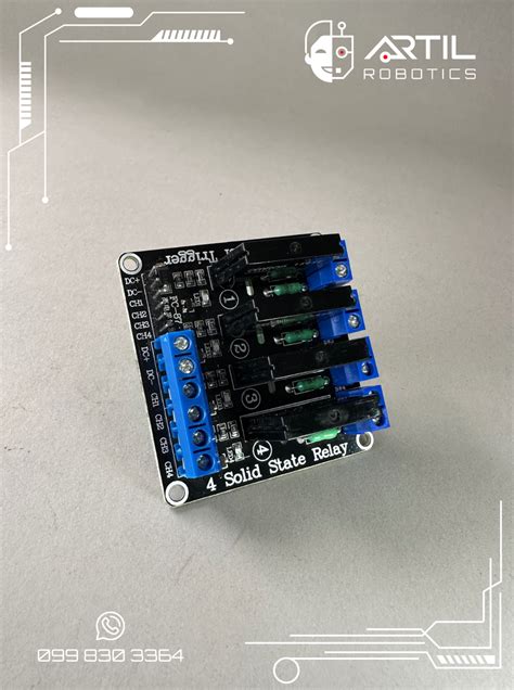 Módulo Relé estado sólido de 4 canales Artil Robotics