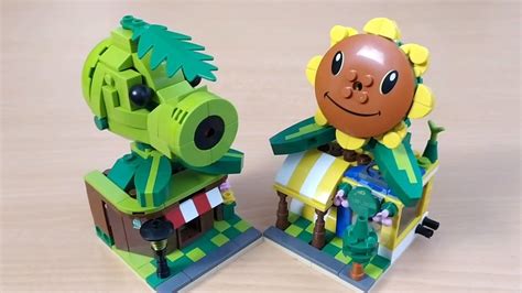 Lego Plants Vs Zombies 2 Peashooter And Sunflower Brick Set Unboxing