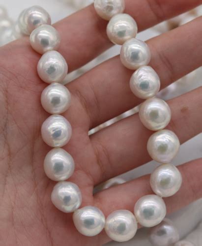 Huge 18 13 14mm Natural South Sea Genuine White Near Round Pearl