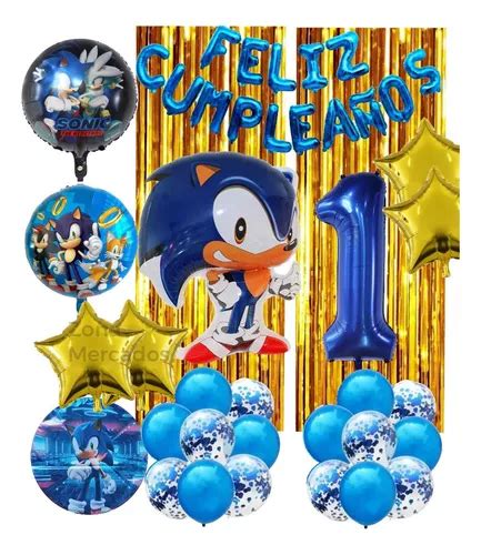 Combo Kit Globos Cumplea Os Tem Tica Deco Sonic