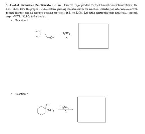 Draw The Major Elimination Product Formed In The Reaction