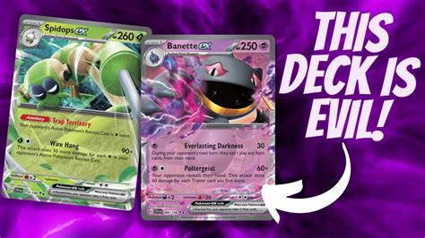 Banette Ex Item Lock Decklist Pokemon Scarlet And Violet Youtube