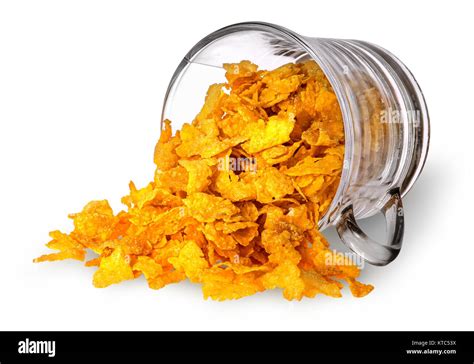 Pile Of Cornflakes Corn Flakes Breakfast Cereal Food Hi Res Stock