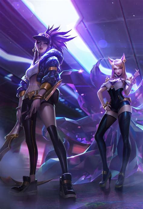 League Of Legends Virtual Group K Da Pop Stars Gothic Fantasy Art