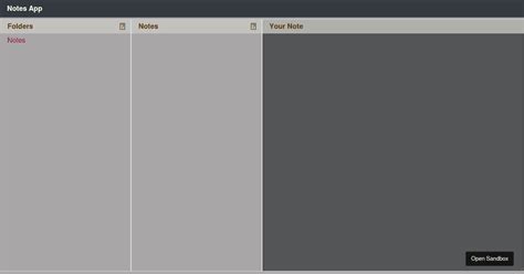 Notesapp Codesandbox
