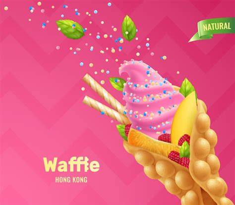 Free Vector Hong Kong Egg Bubble Waffles