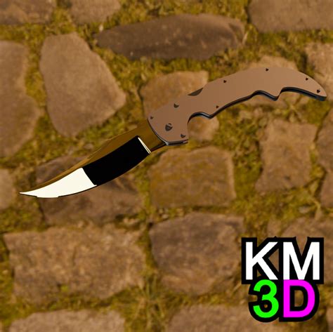 Free STL File Counter Strike Falchion Knife 3D Printer Model To