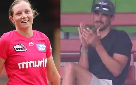 WBBL 2020: Mitchell Starc cheering for wife Alyssa Healy after her ...