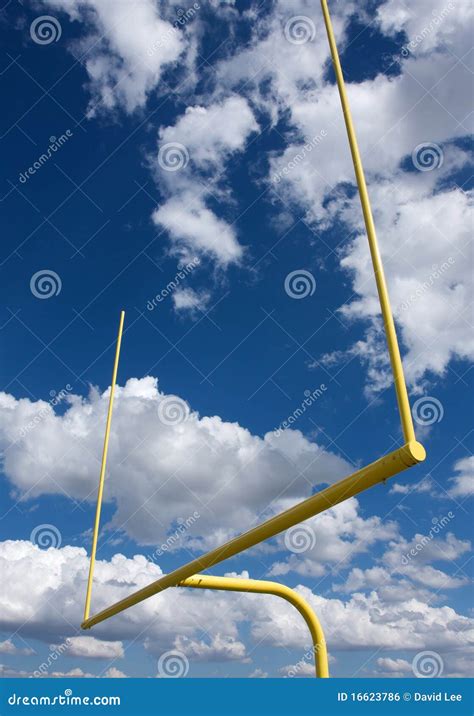 American Football Field Goal Posts Stock Photo - Image of athletics ...