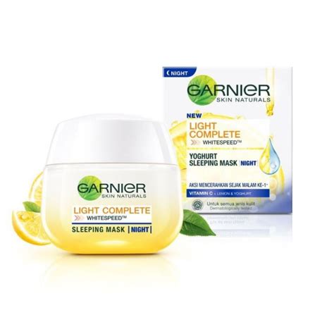 Garnier Bright Complete White Speed Sleeping Mask Night Cream Lazada