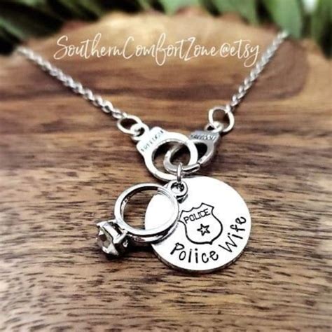 Police Wife Necklace Etsy