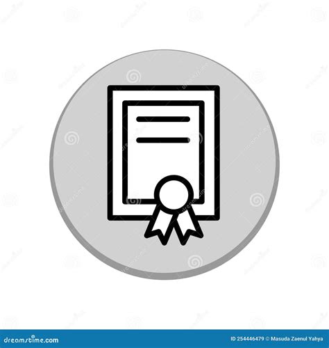 Illustration Vector Graphic Of Certificate Icon Stock Vector