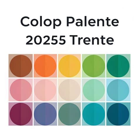 Paleta de cores tendência 2025 Um guia abrangente imagem Premium