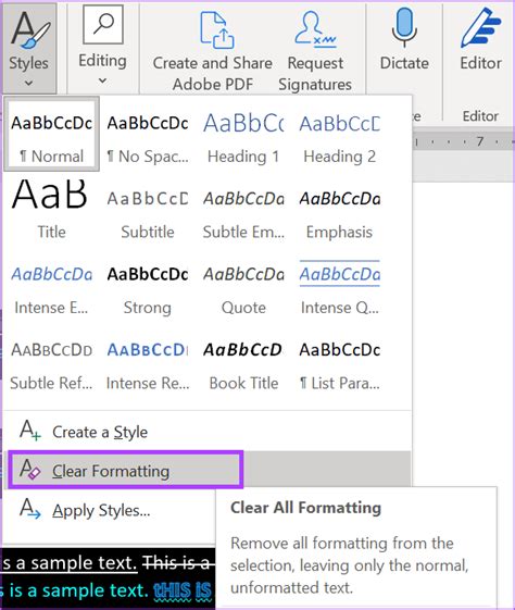 Ways To Clear All Text Formatting In Microsoft Word How To Remove