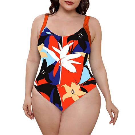 Xuapaodt INC Plus Size Women S Swimsuit 2024 Summer New Large Size