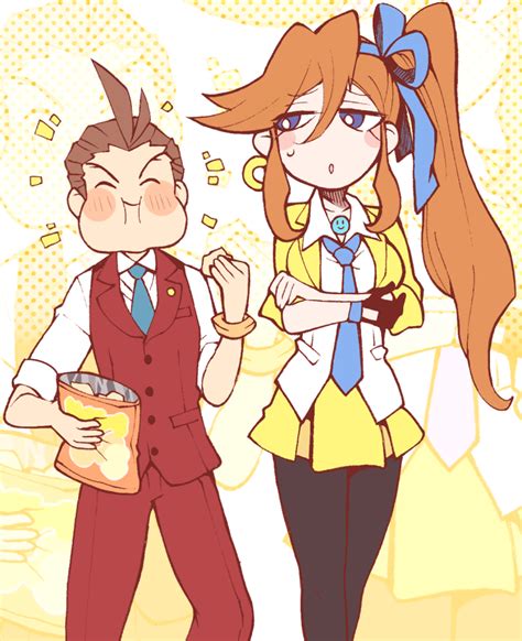 Apollo Justice And Athena Cykes Ace Attorney And 1 More Drawn By