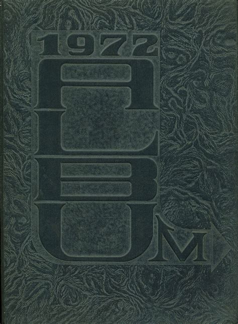 1972 Yearbook From Tupelo High School From Tupelo Mississippi For Sale