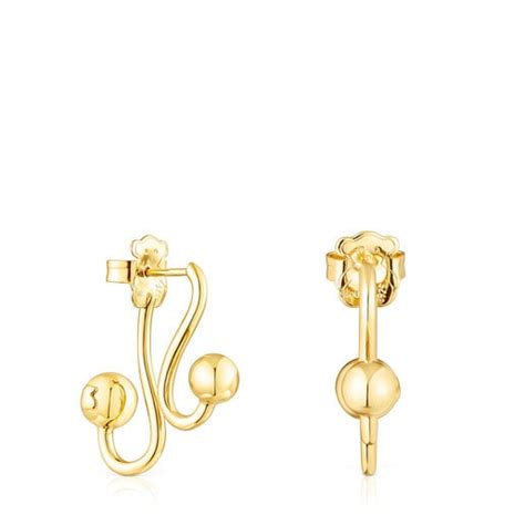 Silver Vermeil Plump Earrings Tous