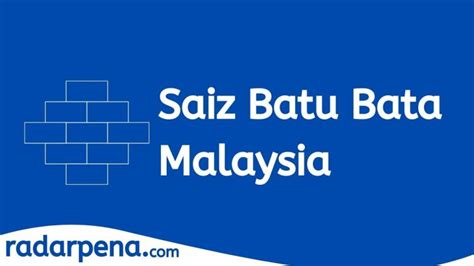 Senarai Harga Dan Saiz Bata Malaysia Terkini